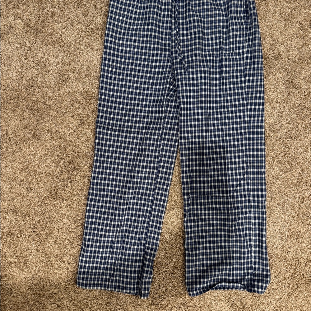 No Boundaries Blue Checkered Pajama Pants